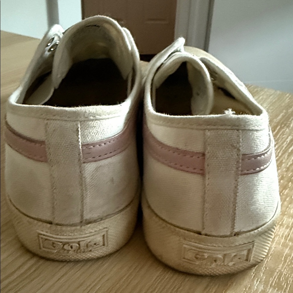 Gola Coaster Slip On Women's Classic White and Pink Sneakers - Picture 7 of 7